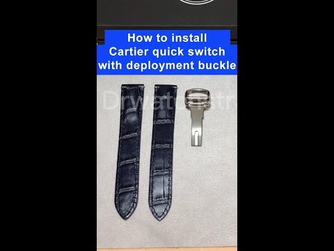 How to install a deployment buckle for Cartier watch | Drwatchstrap