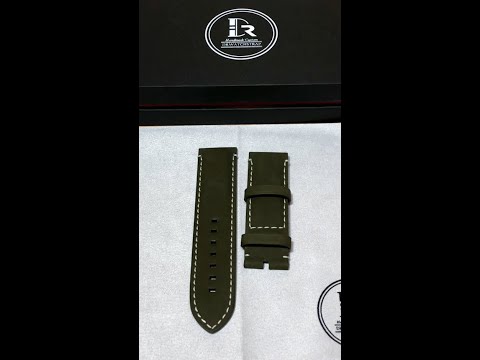 Custom brown Suede strap for Tudor Heritage Black Bay Bronze 23mm | Drwatchstrap