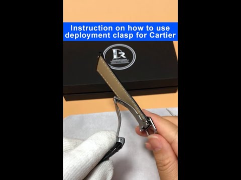 Instructions on how to open Cartier deployant clasp | Drwatchstrap