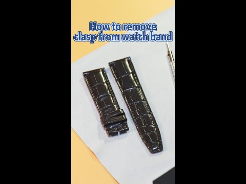 how to remove clasp from watch band | Drwatchstrap
