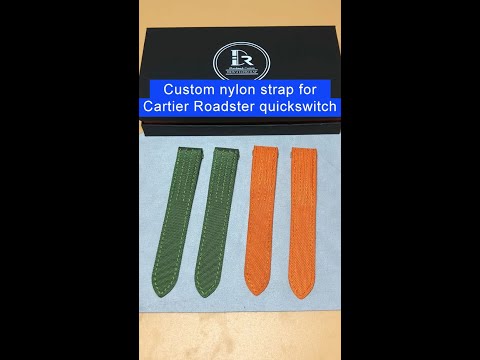 Custom leather strap for Cartier Roadster quickswitch | Drwatchstrap