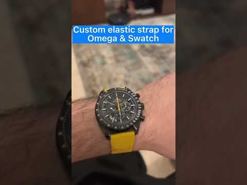 Custom Elastic watch band for Omega x Swatch Speedmaster | Drwatchband