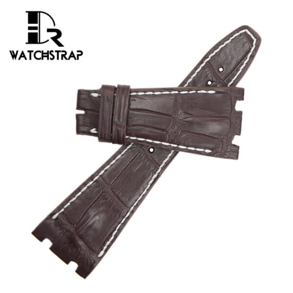 Custom best quality High-end replacement brown America Alligator Crocodile audemars piguet leather strap and watch band compitable for the Audemars Piguet Royal Oak Mens luxury watches 42mm watchbands online for sale with multi colors and sizes at a low price