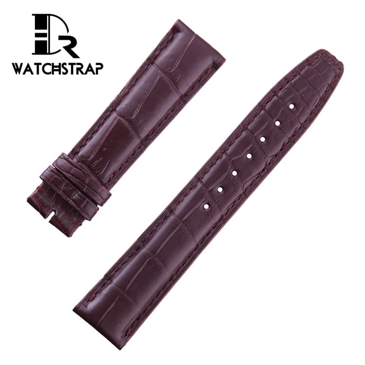 Horlogeband voor IWC Portugieser 20 mm - The Brown Full Cut Alligator