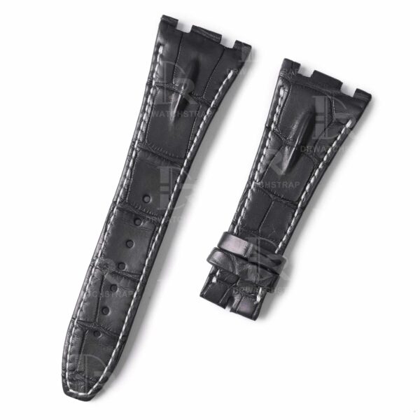 Custom best quality High-end replacement black America Alligator Crocodile audemars piguet leather strap and watch band compitable for the Audemars Piguet Royal Oak Mens luxury watches 42mm watchband online for sale with multi colors and sizes at a low price
