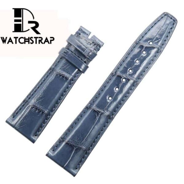 1602579014-Buy-Blue-leather-watch-band-for-sale-IWC-Portuguese-7-Days (2) handmade custom IWC blue leather strap 20mm 22mm
