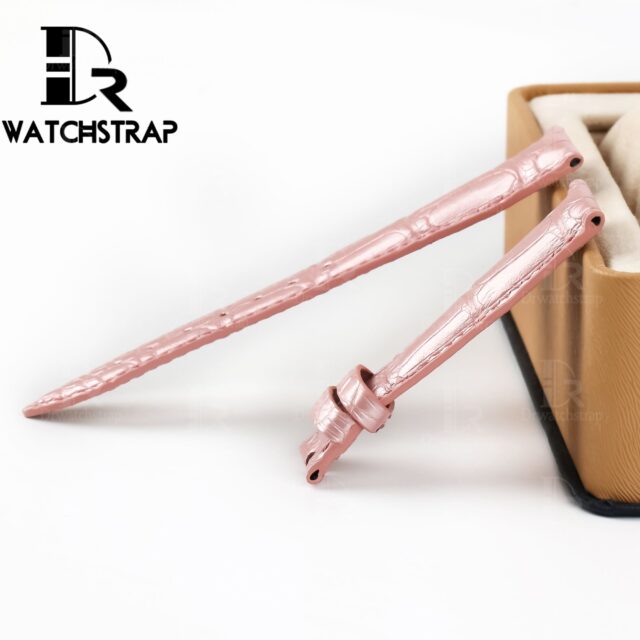 Pink America Alligator leather watch band strap fot Franck Muller CASABLANCA 8880 color dreams wristwatch