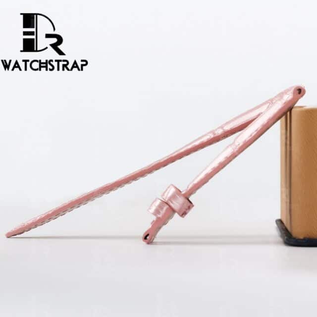 Pink America Alligator leather watch band strap fot Franck Muller CASABLANCA 8880 color dreams wristwatch
