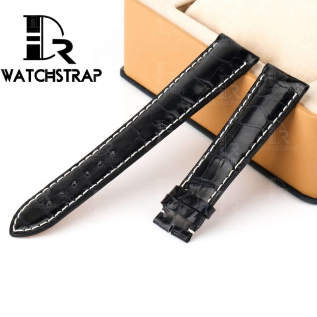 Buy Replacement America alligator leather watch band strap for Breitling Bentley Navitimer Superocean wristwatch strap