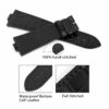 Vacheron Constantin Overseas Leather Strap replacement for sale Custom handmade Black American Alligator watch bands wholesale and retail