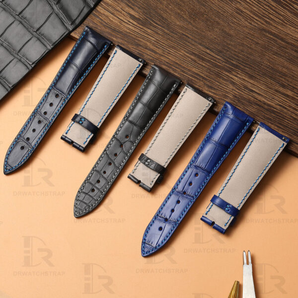 Buy custom Franck Muller Casablanca 8880 Black leather watch strap 22mm handmade for sale (2)
