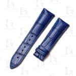 Custom Genuine handmade blue alligator crocodile Belly-scale Quickswitch leather strap and watch band replacement 19mm 20mm for Cartier Roadster Chronograph, XL, 2510, GMT 19mm 20mm mens and womens watch for sale, quick release systoem easy change between rubber, kevlar and braceleet straps - Shop the premium straps and watch bands Free shipping to US, UK and whole world