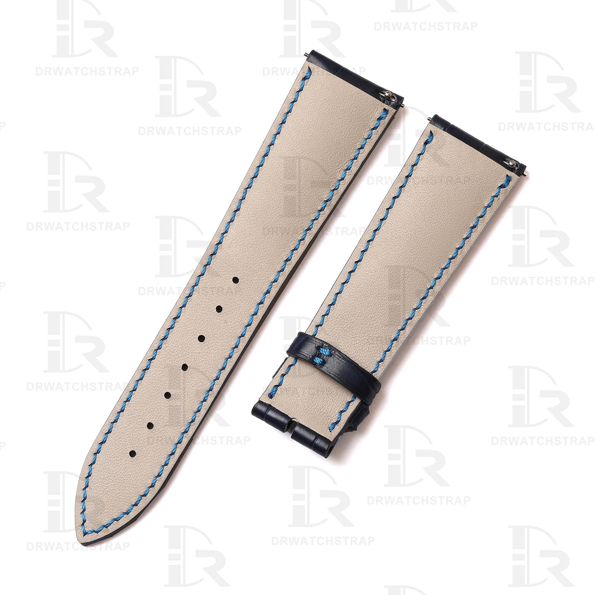 Buy custom Franck Muller Casablanca 8880 Dark Blue leather watchband 22mm handmade for sale (2)