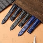 Replacement leather strap for Franck Muller Long Island watch band