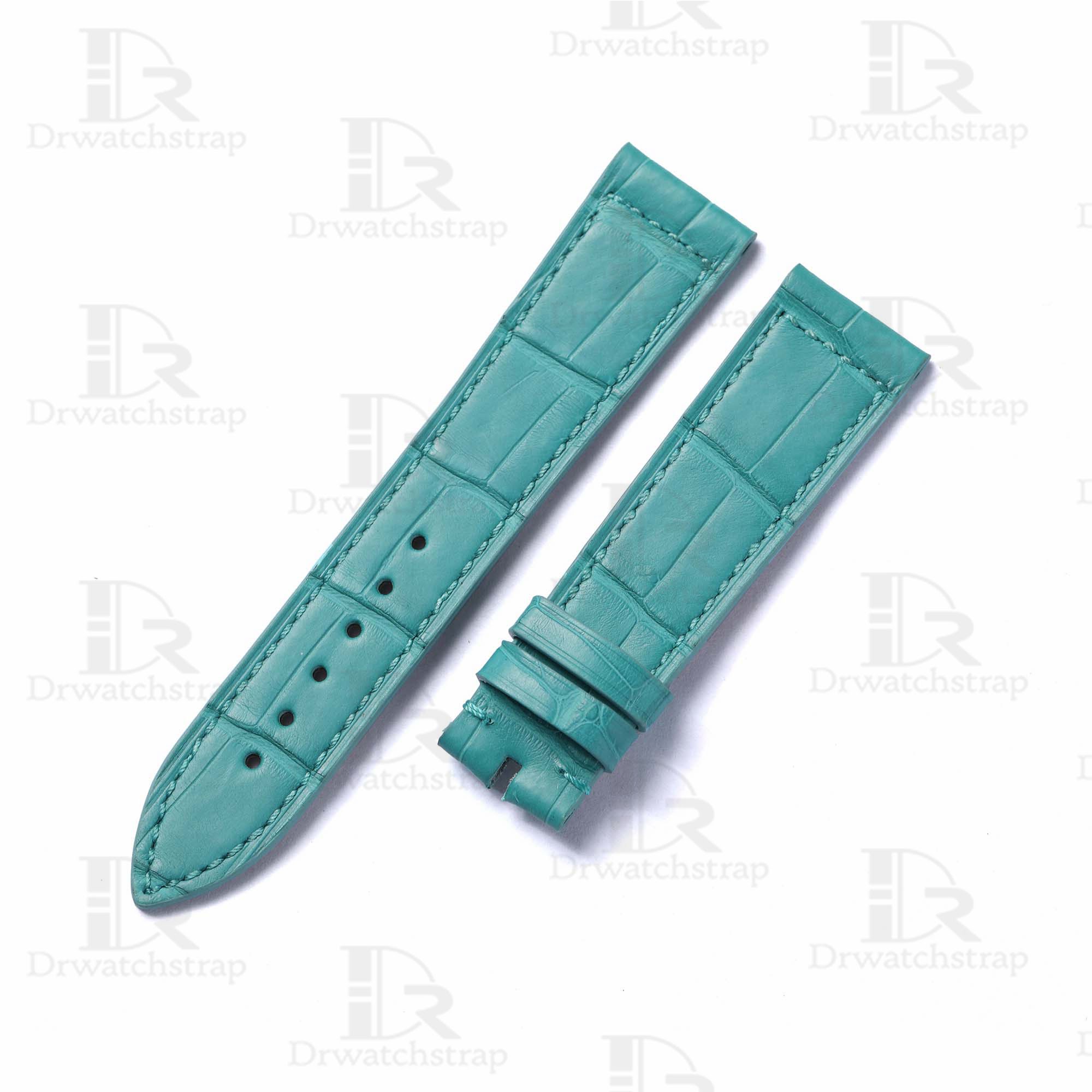Buy custom Franck Muller Tiffany Blue leather watch band 22mm 24mm 26mm watchbands replacement for sale