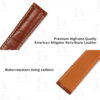 Genuine alligator leather material