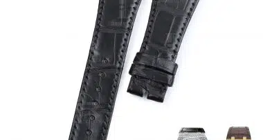 Custom handmade black alligator replacement watch band fit for Audemars Piguet Royal Oak Mens Watch straps