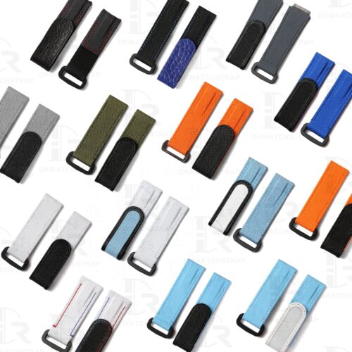 Custom replacement high quality nylon canvas velcro strap for Rolex Omega and more watch