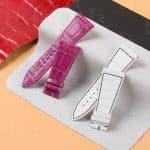 Handmade Replacement Strap for Franck Muller Casablanca 8880 purple Alligator leather strap