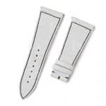 Replacement Omega Deville Ladymatic Alligator leather watch strap white alligator 16mm custom watchband