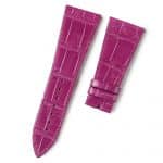 Buy Custom Cartier Tank pearl pink leather watch bands 15mm handmade for straps