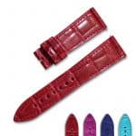 Buy custom Franck Muller Long Green leather watchband 22mm 24mm 26mm strap for sale (2)