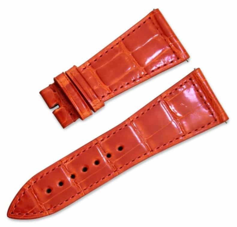 Replacement leather watch strap for Franck Muller Long Island band