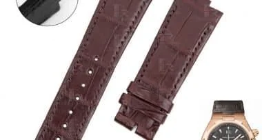 Vacheron Constantin Overseas Chronograph 4915 0000R-9338 replacement brown leather watch band aftermarket OEM strap (1)