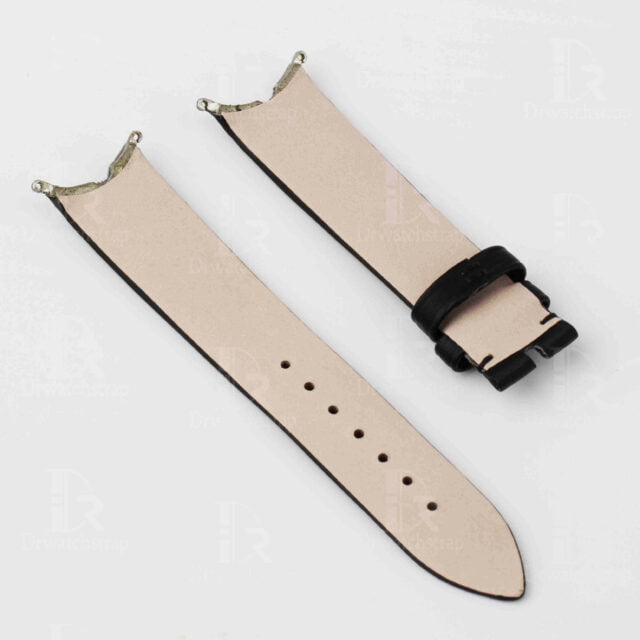 Replacement Black Satin watch band strap fit for Piaget Limelight Gala