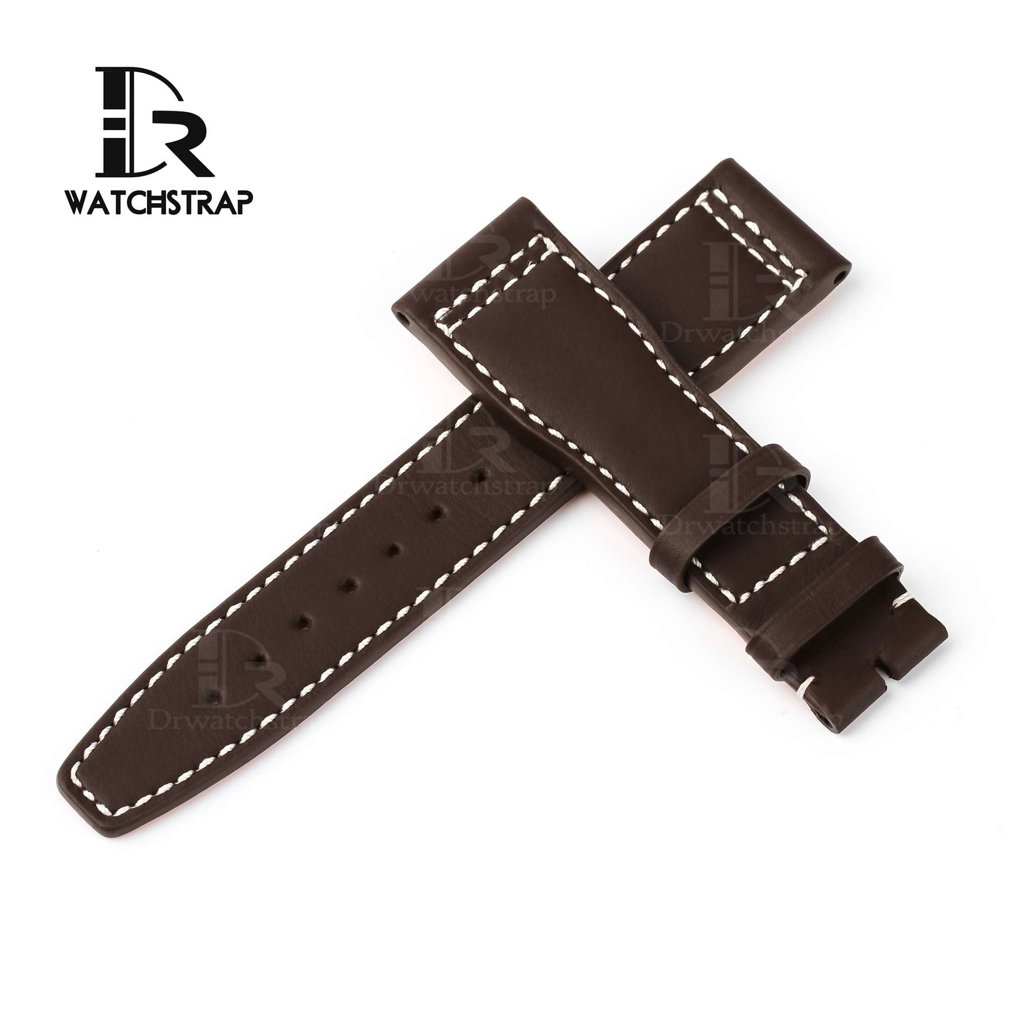 Custom OEM aftermarket premium best quality brown IWC leather watch strap and watch band for IWC / Zenith Pilot le petit prince Chronograph luxury watches santoni replacement - Shop the high-end watchbands online for IWC Pilot's Mark XVIII Pilot's Chronograph watches 20mm 21mm