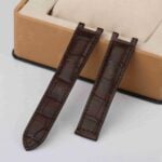 Cartier Pasha Black Alligator leather strap watch band