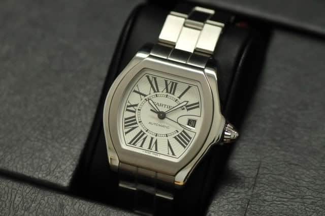 Cartier Roadster S watch stainless steel band quick release band
