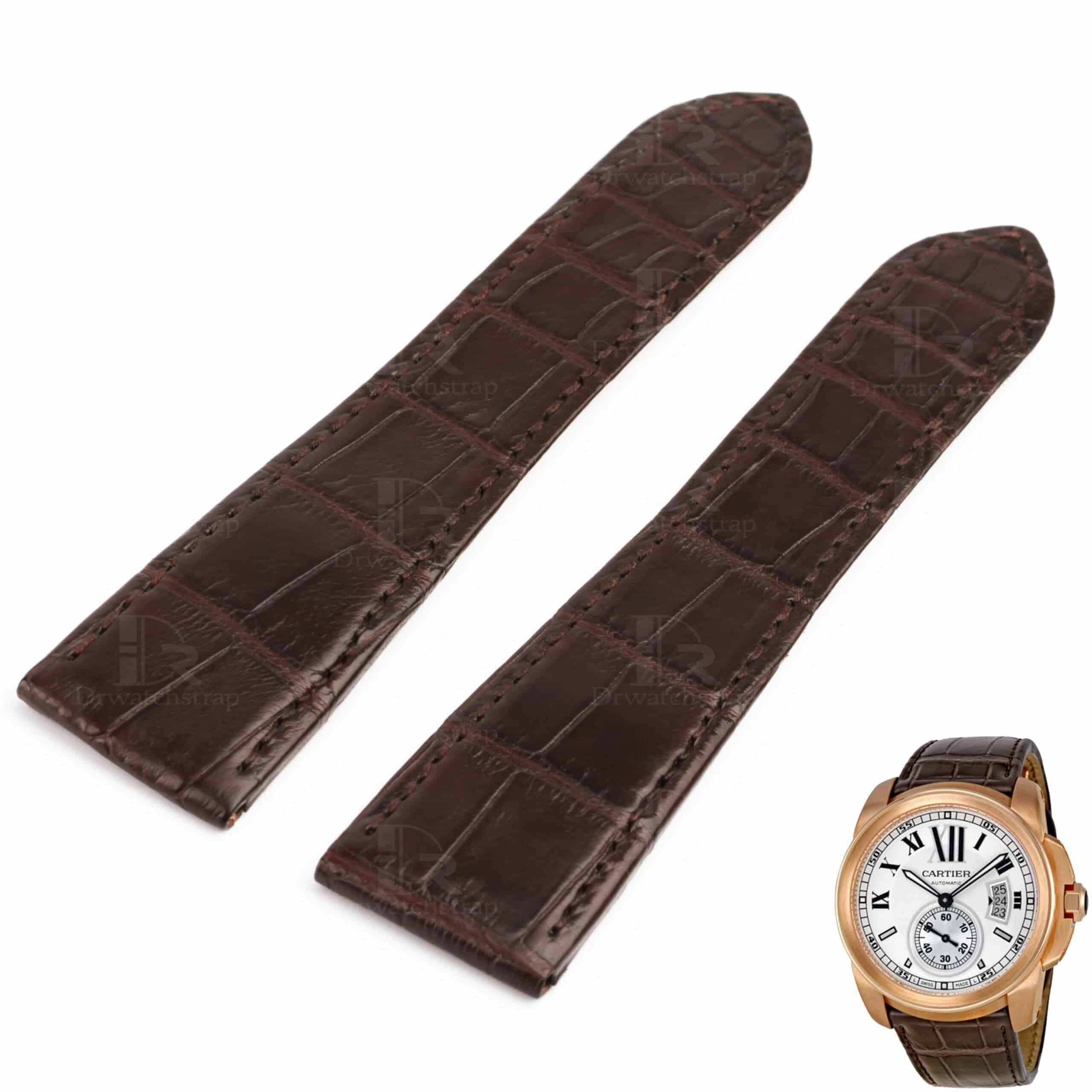 Cartier Calibre Watch band Leather 
