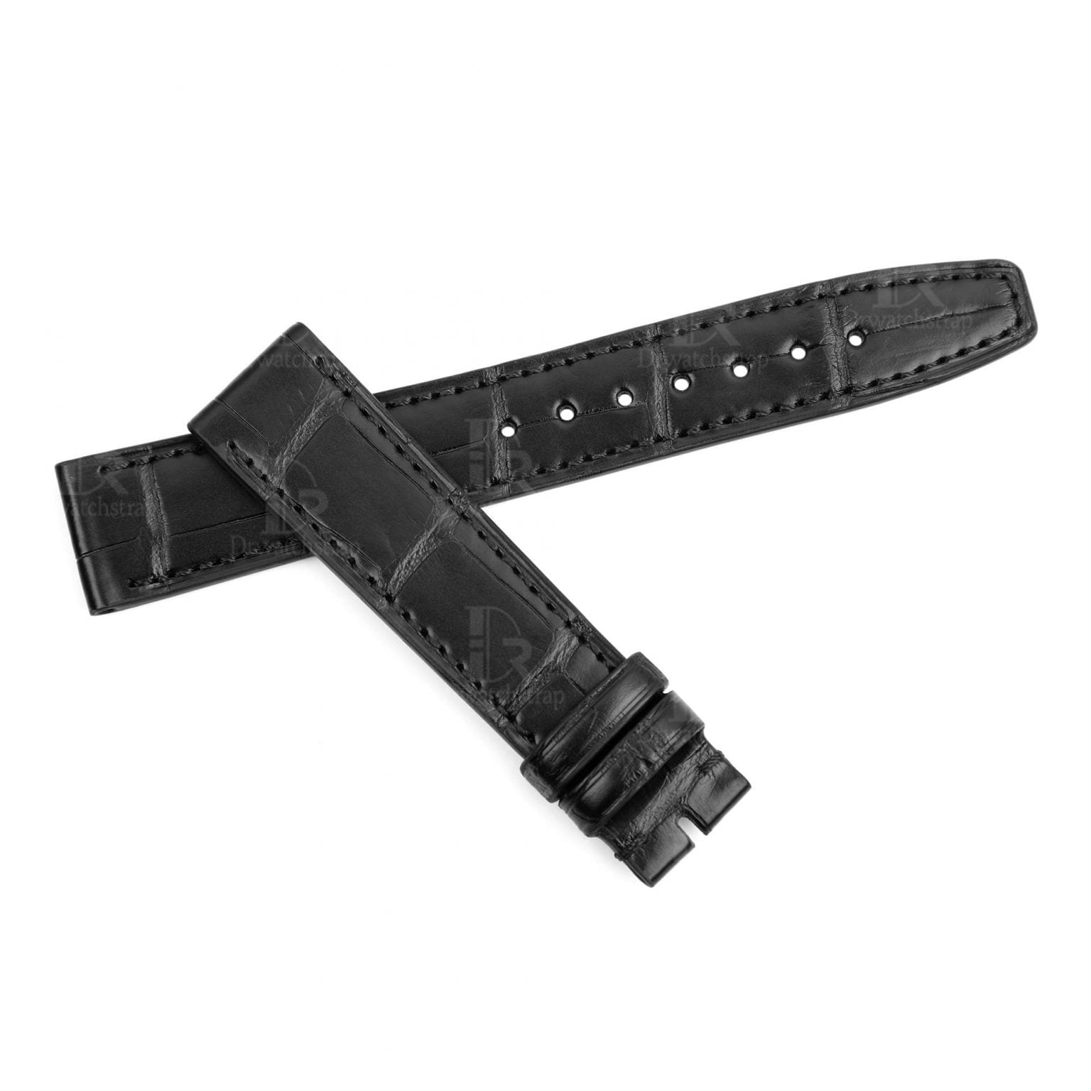 Custom IWC Santoni Leather Watch Strap For Sale | Drwatchstrap