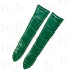 Buy Custom Quickswitch alligator Matte Green leather watch strap replacement for Cartier Santos Dumont medium large watch (2)