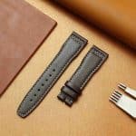 Buy Custom black bay p01 tudor straps Brown Suede leather watch strap replacement 20mm (1)