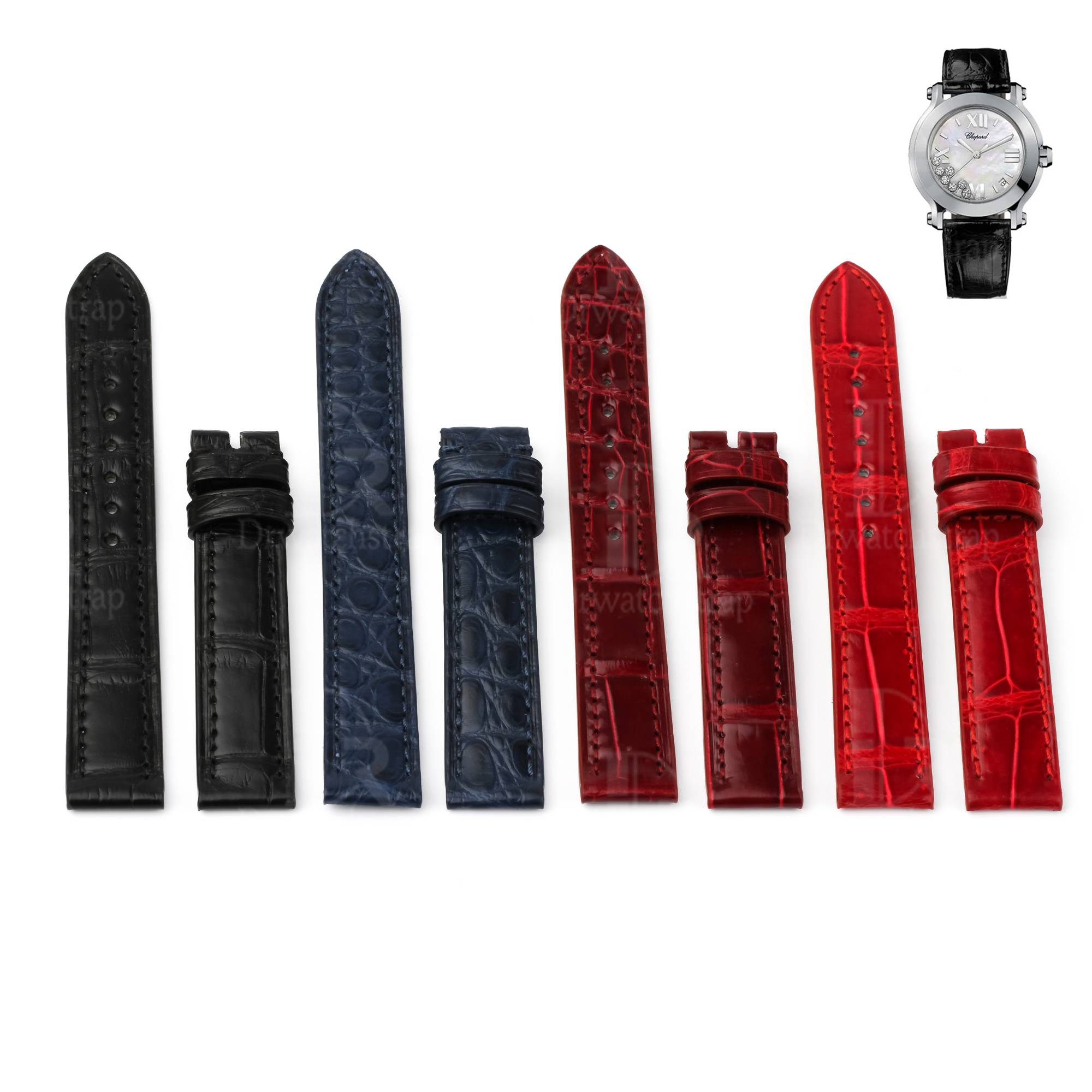 Chopard Replacement watch band 15mm 18mm for Happy Sport