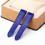 Buy Custom Chopard La Strada diamond Blue Alligator leather strap low price watch band (1)