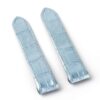 Custom handmade best quality replacement Ice Blue America Alligator crocodile leather Cartier Santos 100 watch straps and watch bands for Cartier Santos 100 Medium Large Chronograph XL size watches - OEM aftermarket high-end leather watchbandx and strap online at a low price