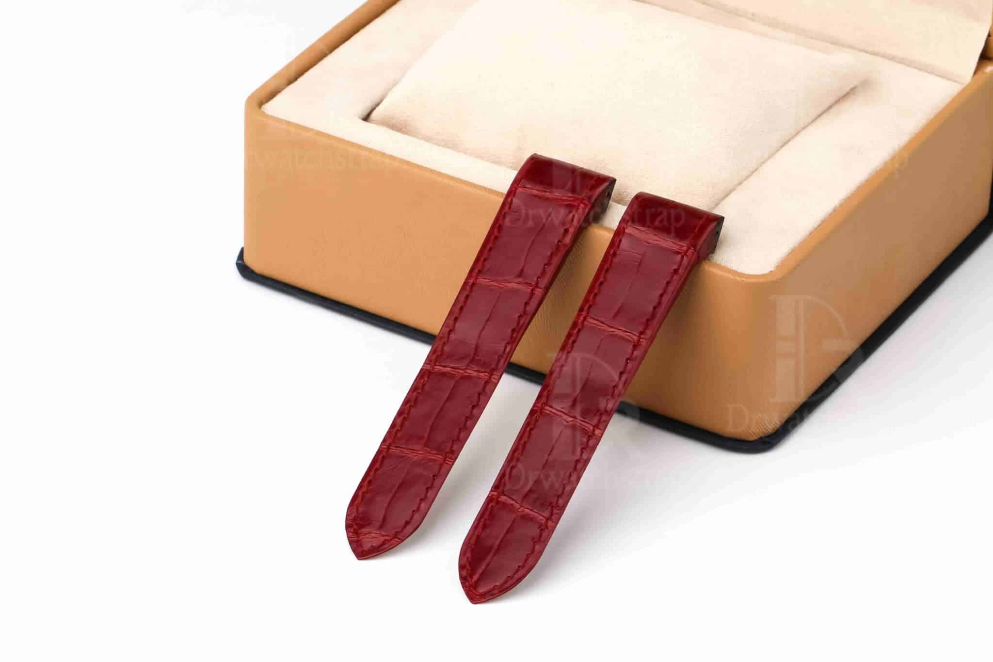 Replacement Leather Strap for Cartier Santos Drwatchstrap