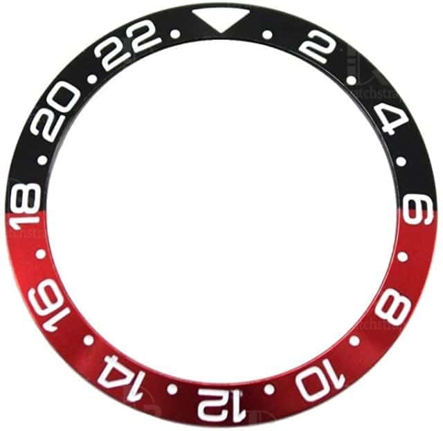 Black and Blue Replacement Bezel Rolex Pepsi GMT Master II Bezel Insert