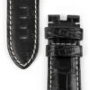 Genuine best quality OEM handmade custom Black Panerai Alligator Strap and watch band replacement 22mm 24mm for Panerai Luminor Due luxury watches from dr watchstrap for sale - Shop the premium crocodile material leather straps and watch bands wholesale online at a low price