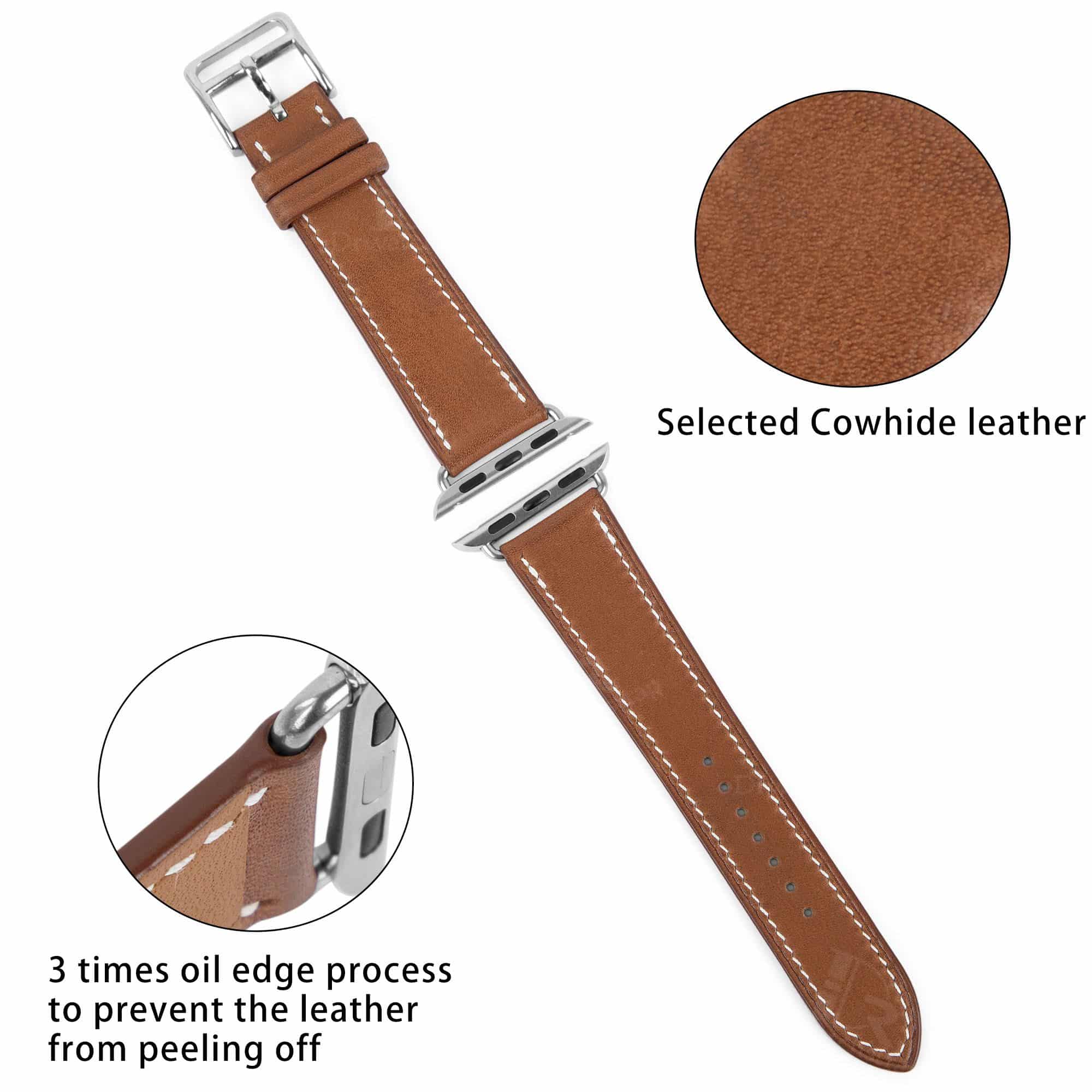 Sharing some as-worn “product shots” for this beautiful Hermes leather band.  : r/AppleWatch