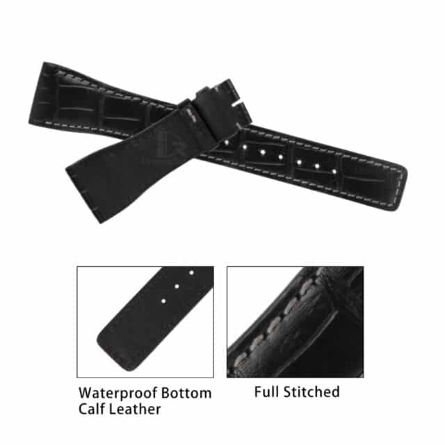 IWC Da Vinci Perpetual Calendar Digital date-month replacement leather watch strap for sale