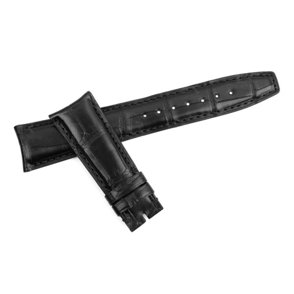 Curved end 22mm replacement leather strap for IWC Portuguese