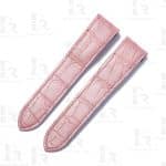 Buy Custom Cartier Santos 100 Pink alligator leather watch strap replacement watch bands