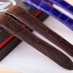 Cartier Santos 100 replacement red alligator leather watch band strap for sale