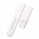Custom Rolex White American Alligator leather Velcro watch band