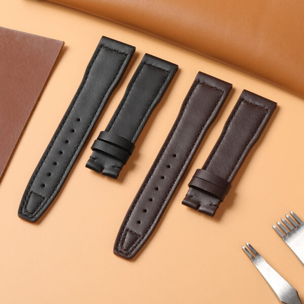 custom replacement brown black leather watch band for IWC pilot custom replacement brown black leather watch band for IWC pilot