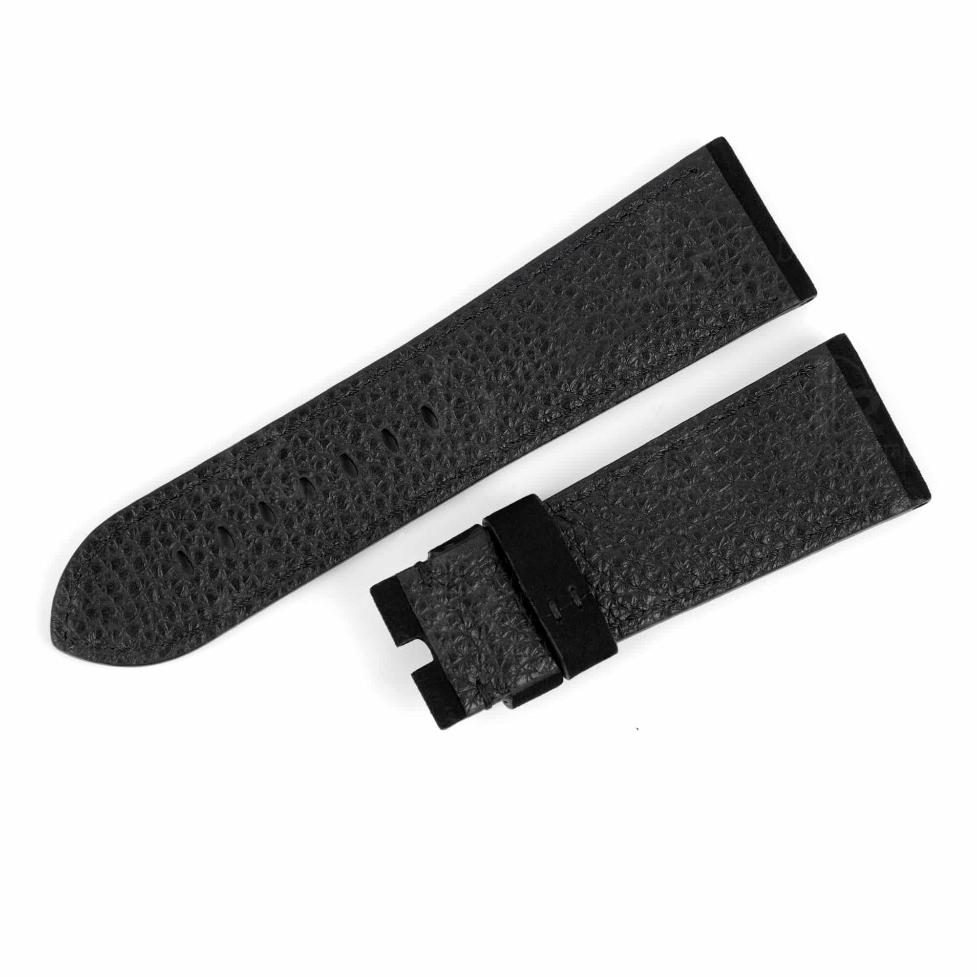 Custom OEM Premium calf material black leather Panerai strap 24mm 26mm 22mm & watch band replacement for Panerai Luminor Due Radiomir luxury watches for sale - Shop the best quality calfskin watch straps and watch bands from DR Watchstrap online at a low price